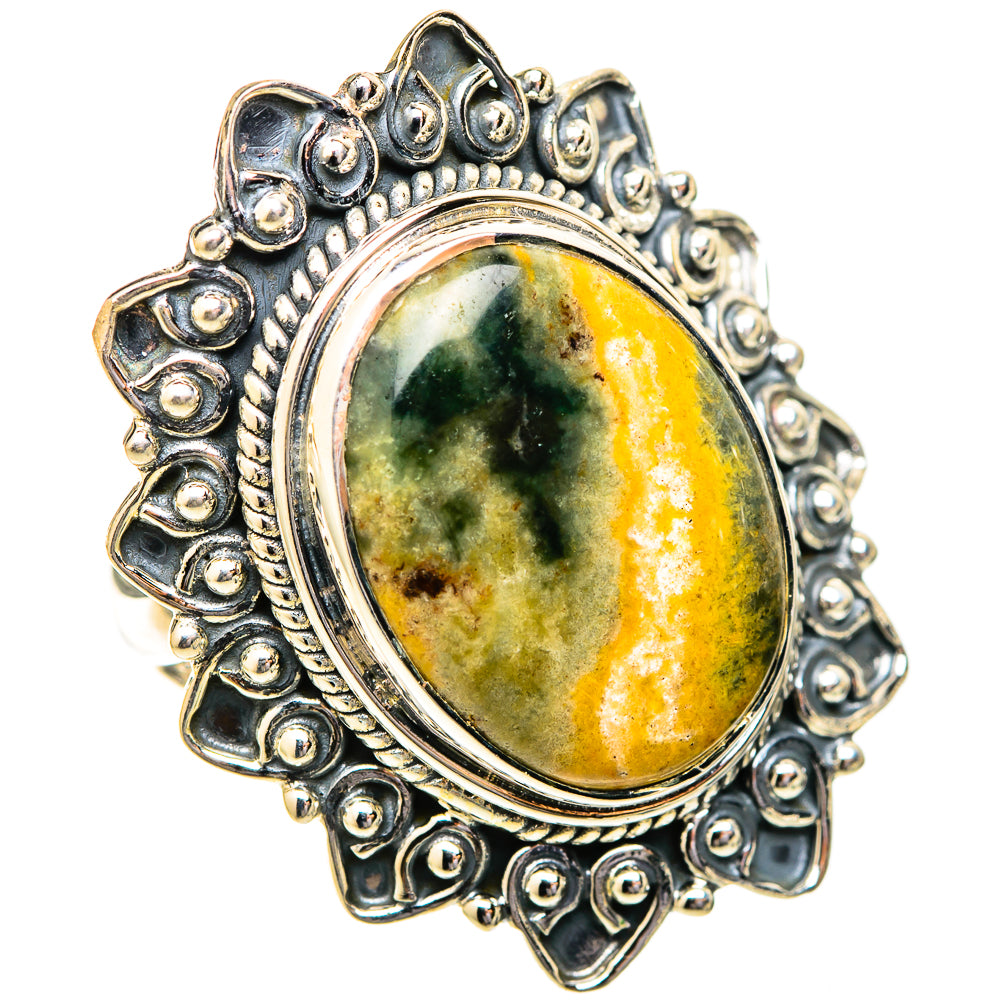 Ocean Jasper Rings handcrafted by Anasilvercos - RING121602 - Photo 2