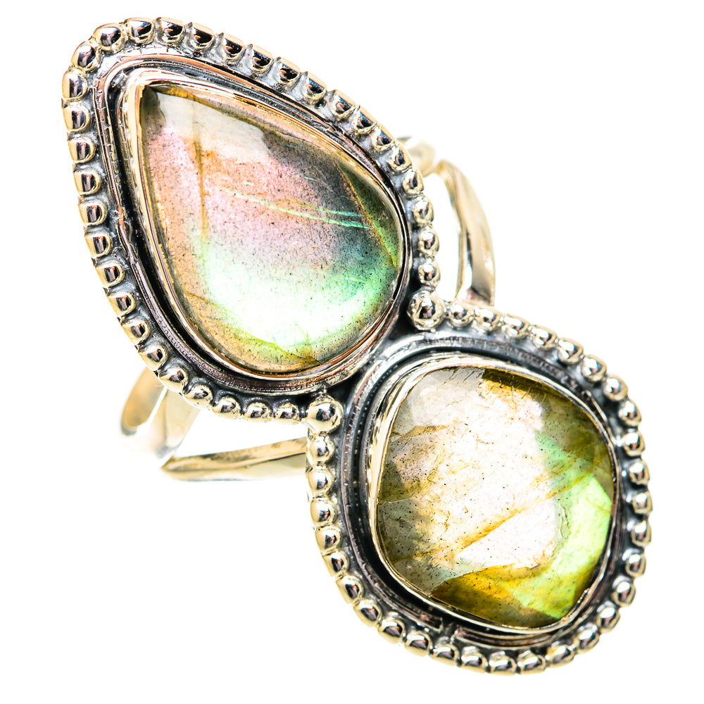 Labradorite Rings handcrafted by Anasilvercos - RING121606 - Photo 2