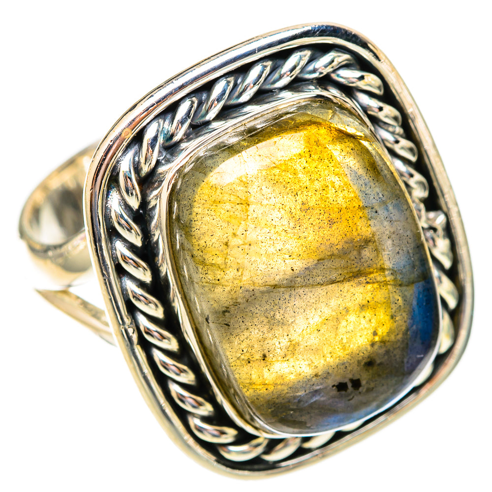 Labradorite Rings handcrafted by Anasilvercos - RING121640 - Photo 2