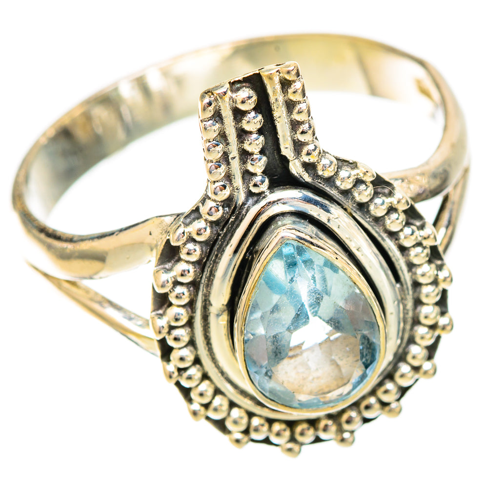 Blue Topaz Rings handcrafted by Anasilvercos - RING121678 - Photo 2
