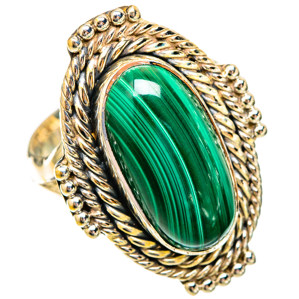 Malachite Rings handcrafted by Anasilvercos - RING121681 - Photo 2
