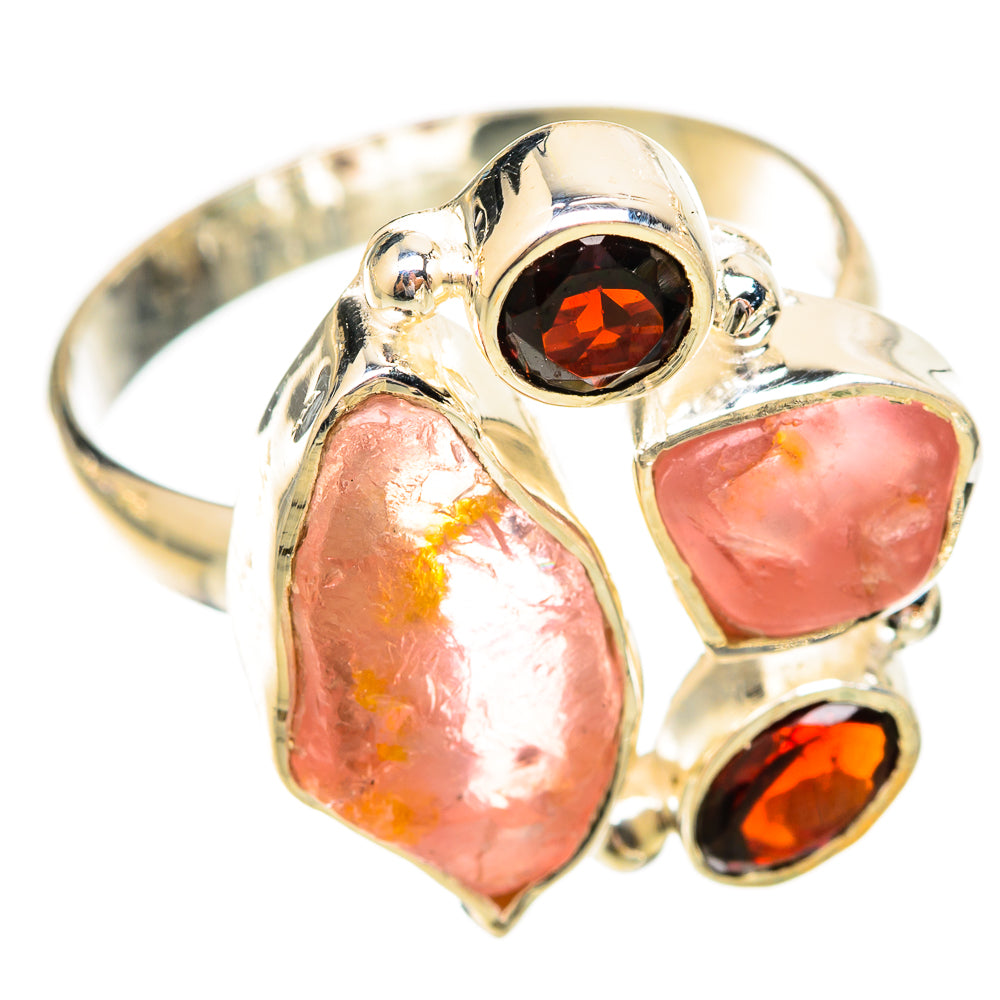 Rose Quartz Rings handcrafted by Anasilvercos - RING121689 - Photo 2