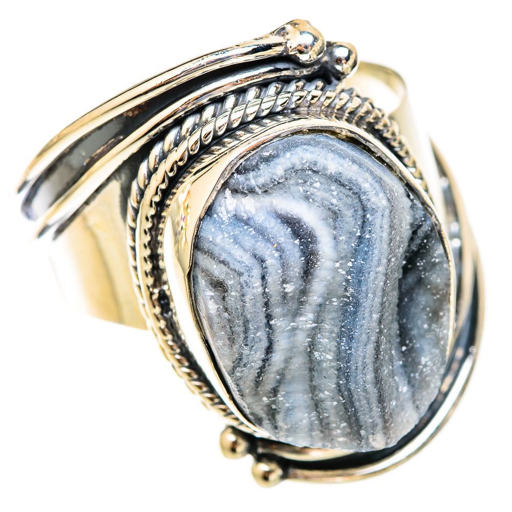 Desert Druzy Rings handcrafted by Anasilvercos - RING121704 - Photo 2