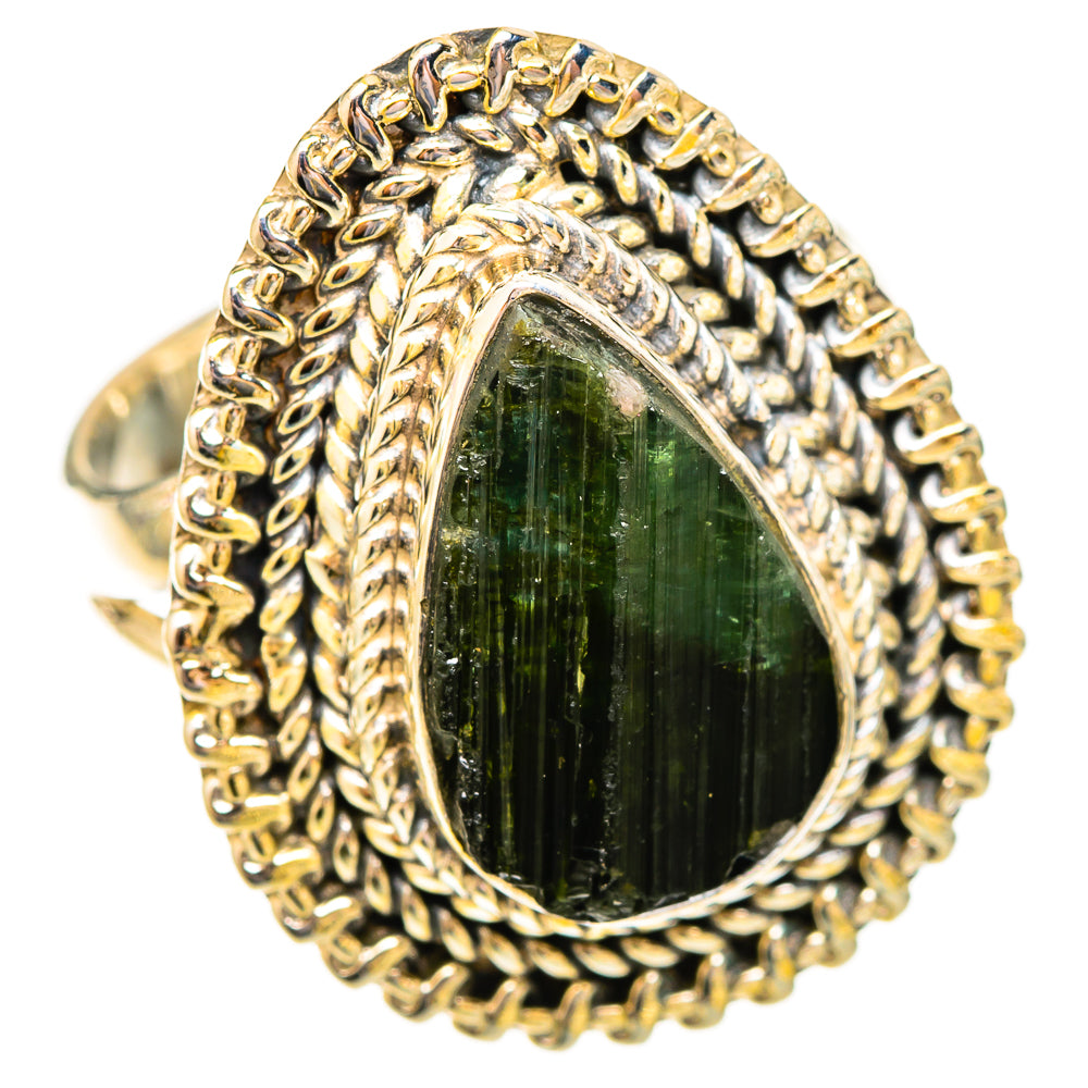 Green Tourmaline Rings handcrafted by Anasilvercos - RING121751 - Photo 2
