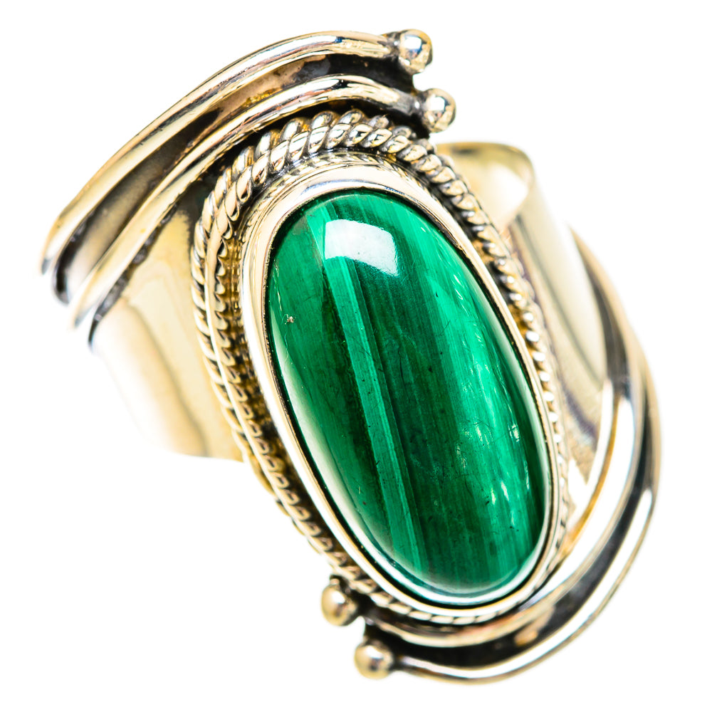 Malachite Rings handcrafted by Anasilvercos - RING121780 - Photo 2