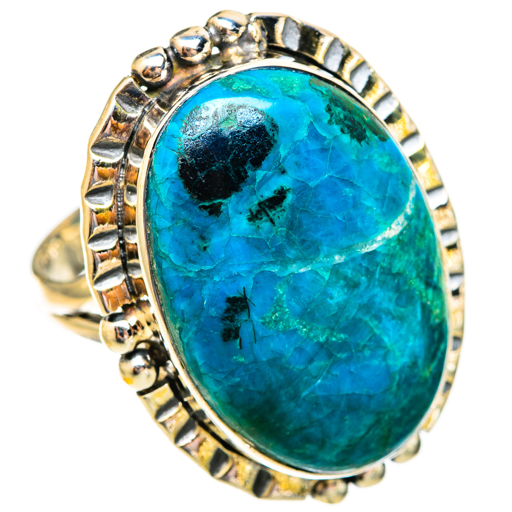 Chrysocolla Rings handcrafted by Anasilvercos - RING121804 - Photo 2