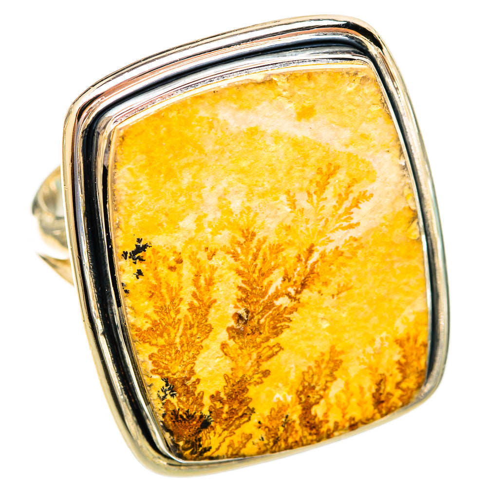 Germany Psilomelane Dendrite Rings handcrafted by Anasilvercos - RING121824 - Photo 2