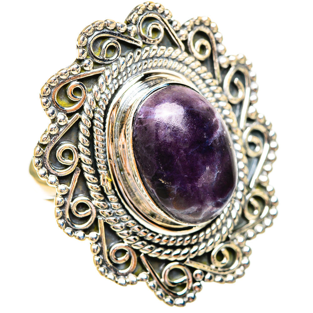 Lepidolite Rings handcrafted by Anasilvercos - RING121835 - Photo 2