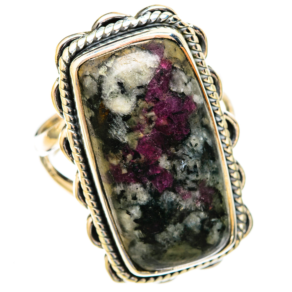Russian Eudialyte Rings handcrafted by Anasilvercos - RING121880 - Photo 2