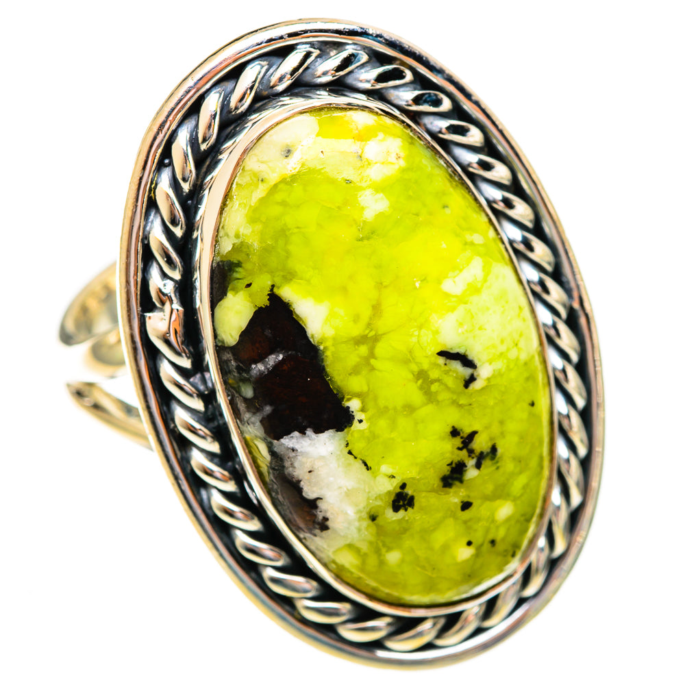 Lizardite Rings handcrafted by Anasilvercos - RING121902 - Photo 2
