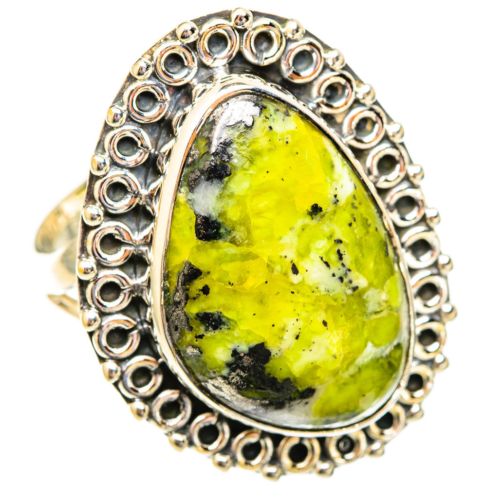 Lizardite Rings handcrafted by Anasilvercos - RING121903 - Photo 2