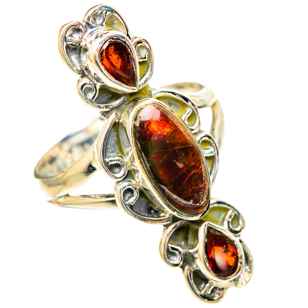 Ammolite Rings handcrafted by Anasilvercos - RING121930 - Photo 2