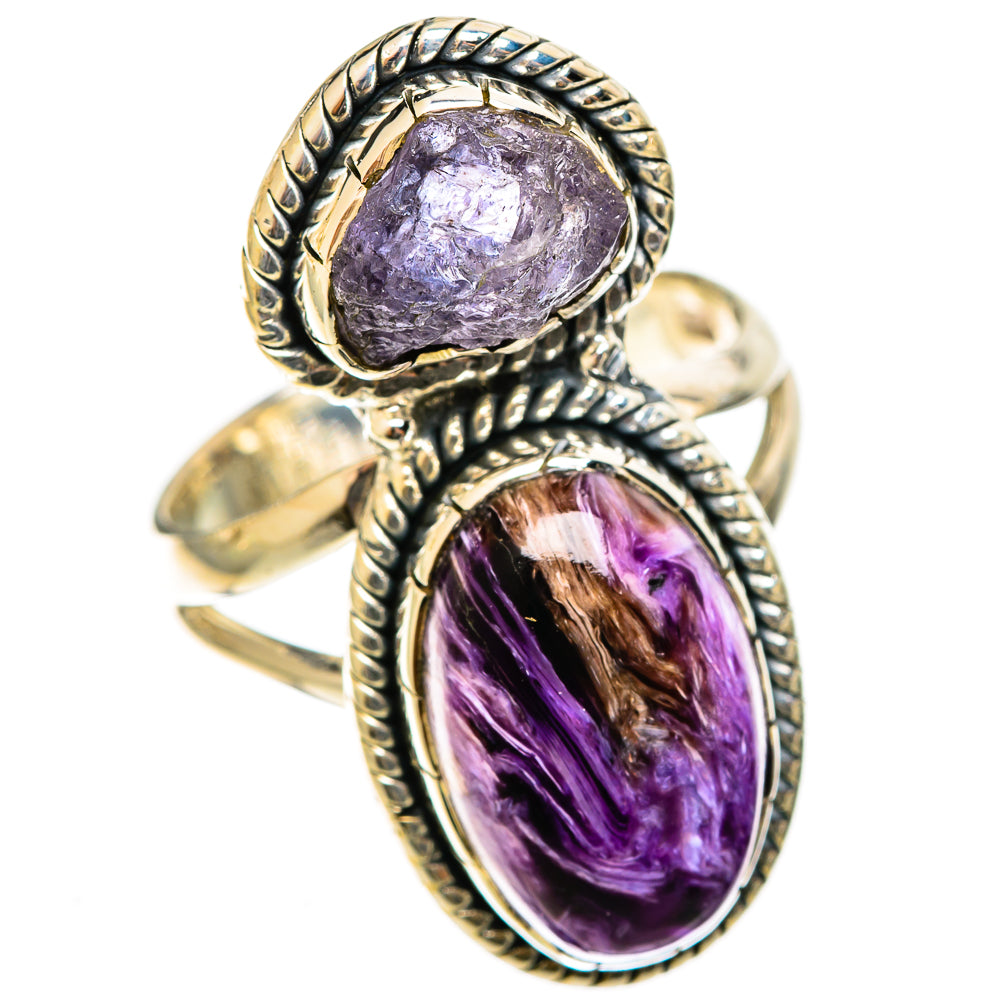 Charoite Rings handcrafted by Anasilvercos - RING121953 - Photo 2