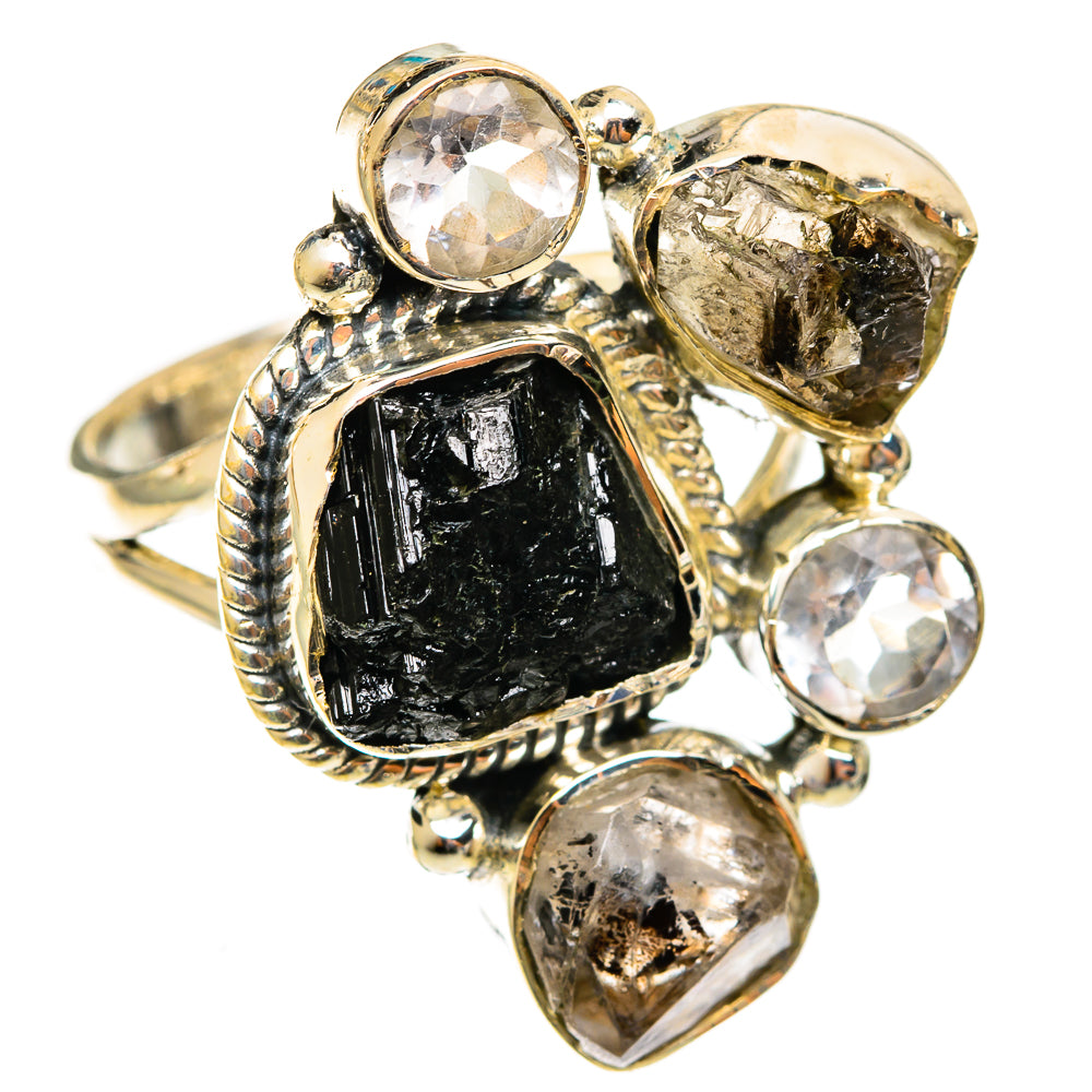 Black Tourmaline Rings handcrafted by Anasilvercos - RING121959 - Photo 2