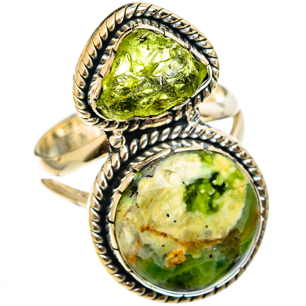 Australian Green Opal Rings handcrafted by Anasilvercos - RING121978 - Photo 2
