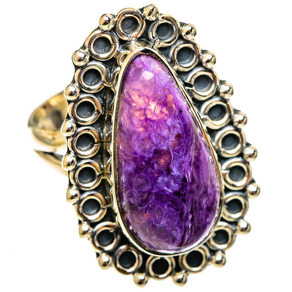 Charoite Rings handcrafted by Anasilvercos - RING121985 - Photo 2