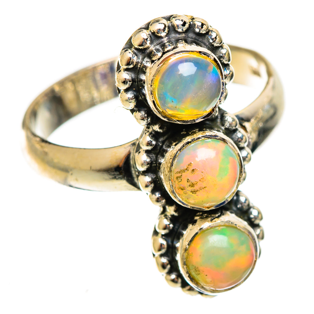 Ethiopian Opal Rings handcrafted by Anasilvercos - RING121992 - Photo 2