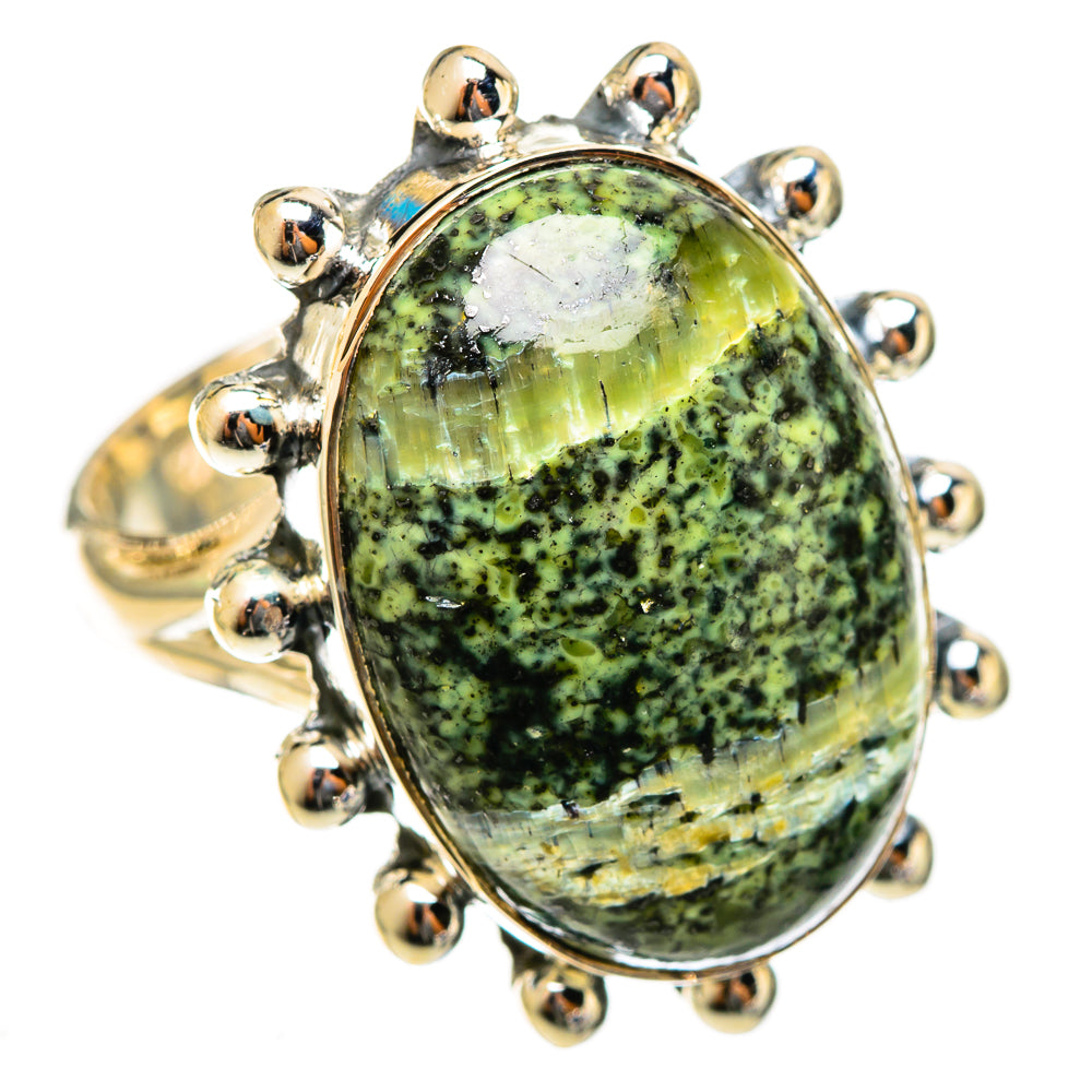 Green Swiss Opal Rings handcrafted by Anasilvercos - RING122005 - Photo 2