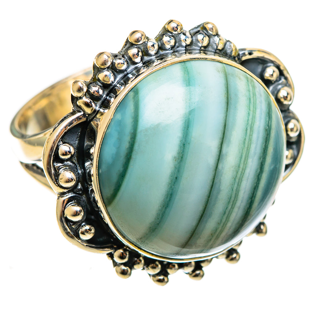 Green Jasper Rings handcrafted by Anasilvercos - RING122009 - Photo 2