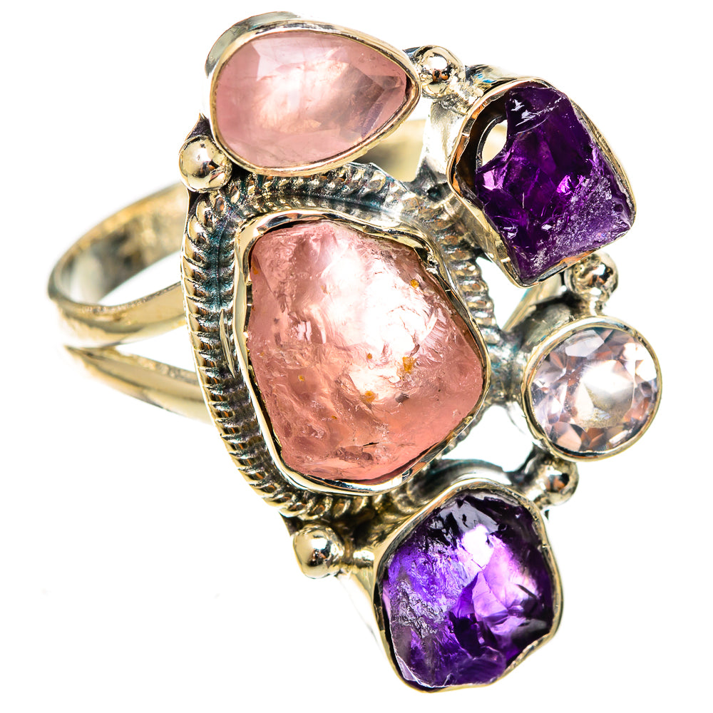 Rose Quartz Rings handcrafted by Anasilvercos - RING122023 - Photo 2