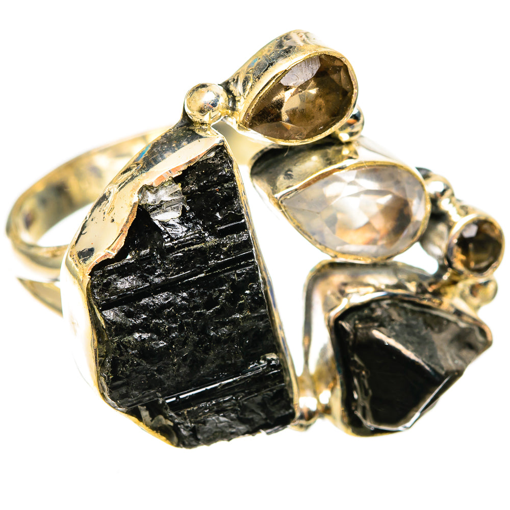 Black Tourmaline Rings handcrafted by Anasilvercos - RING122046 - Photo 2