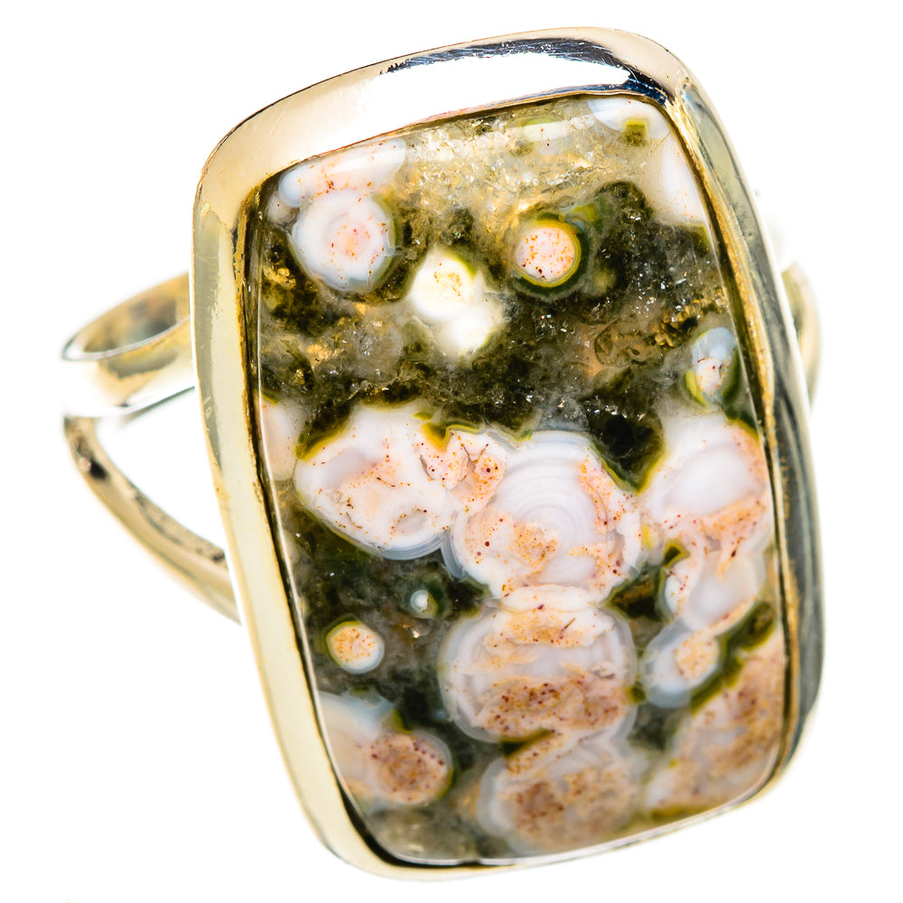 Ocean Jasper Rings handcrafted by Anasilvercos - RING122060 - Photo 2