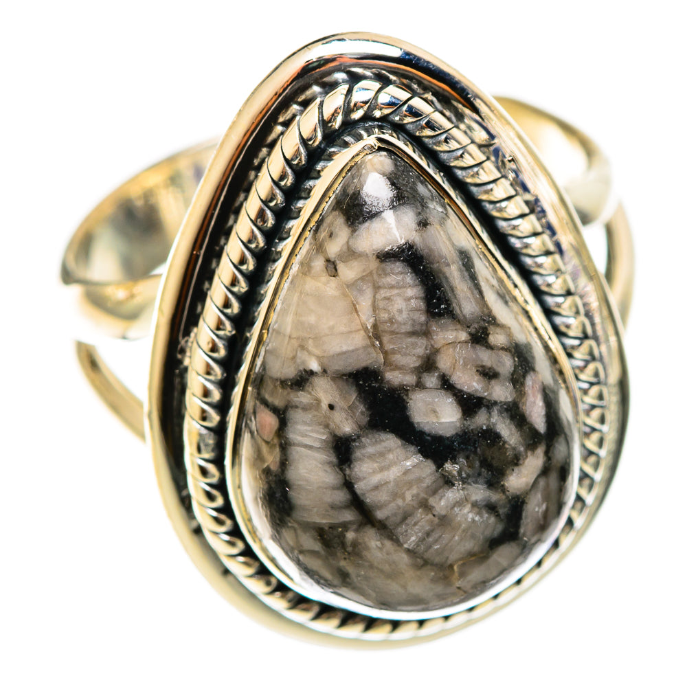 Crinoid Fossil Rings handcrafted by Anasilvercos - RING122072 - Photo 2