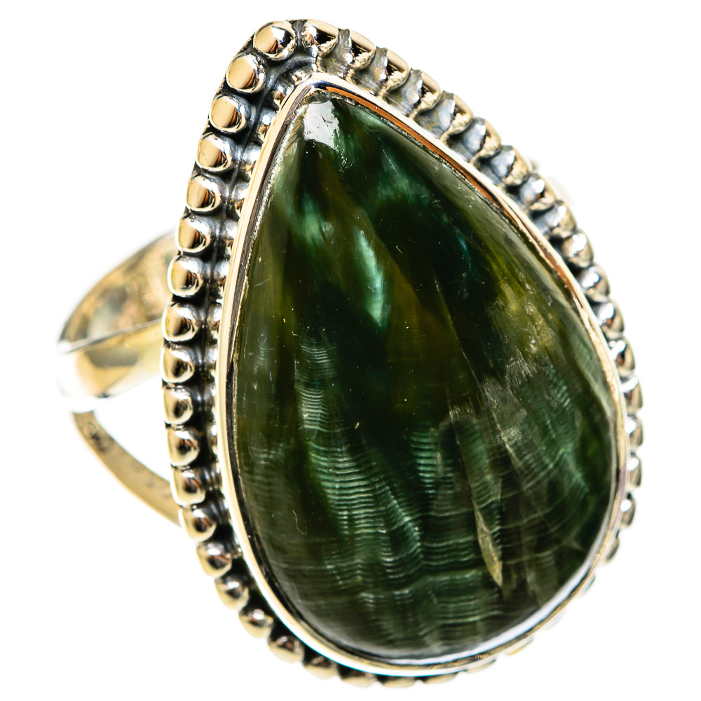 Seraphinite Rings handcrafted by Anasilvercos - RING122092 - Photo 2