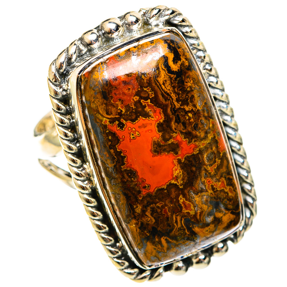 Moroccan Agate Rings handcrafted by Anasilvercos - RING122099 - Photo 2