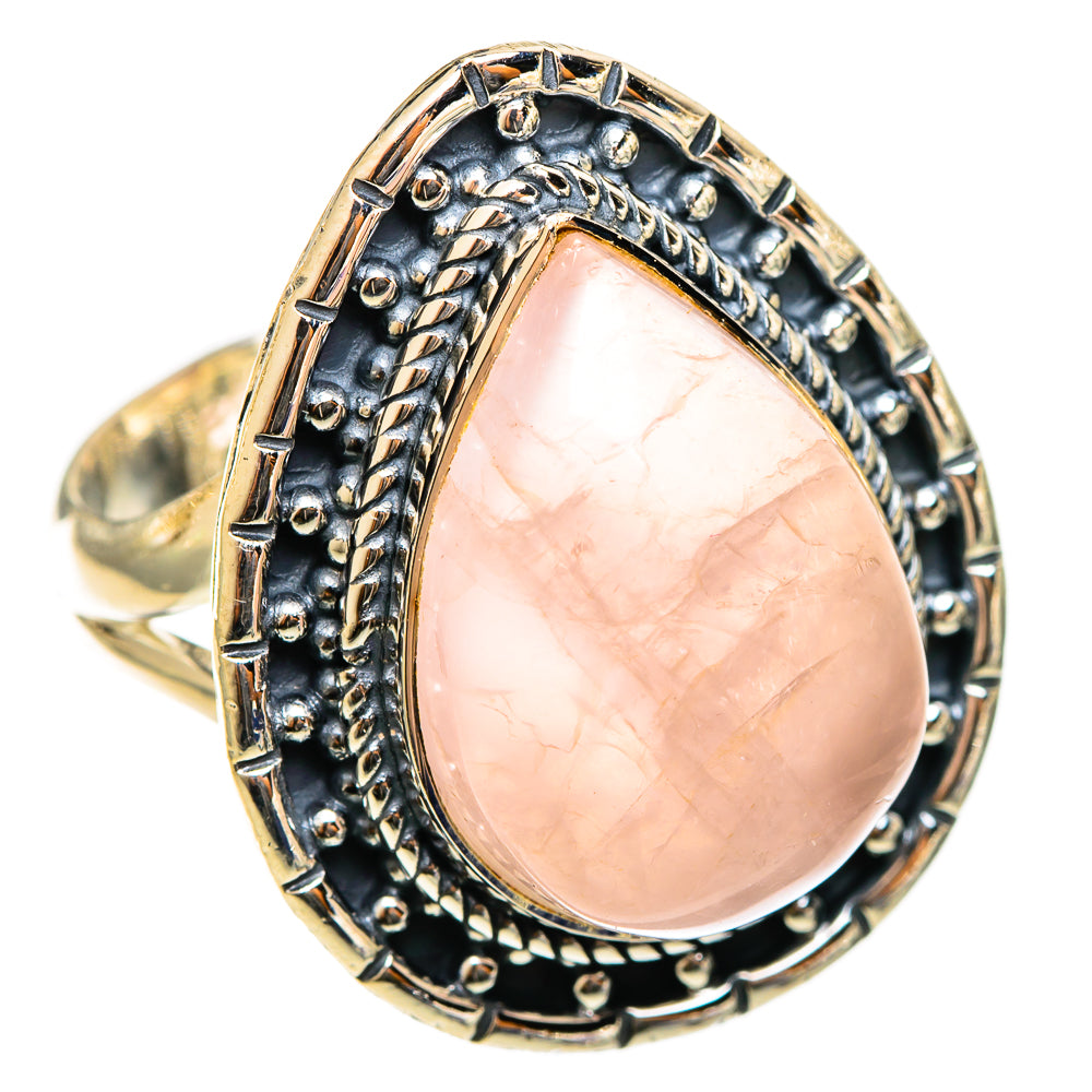Rose Quartz Rings handcrafted by Anasilvercos - RING122103 - Photo 2