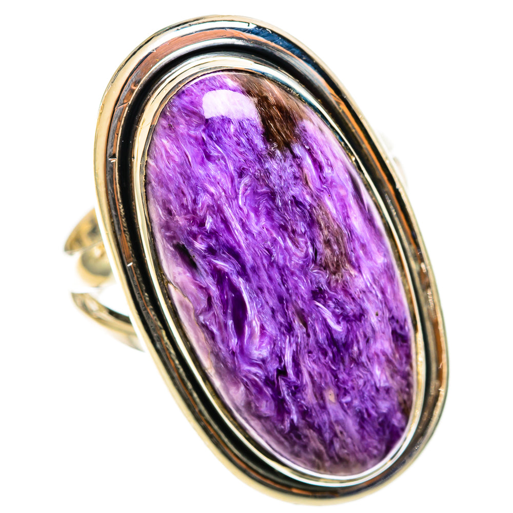 Charoite Rings handcrafted by Anasilvercos - RING122107 - Photo 2