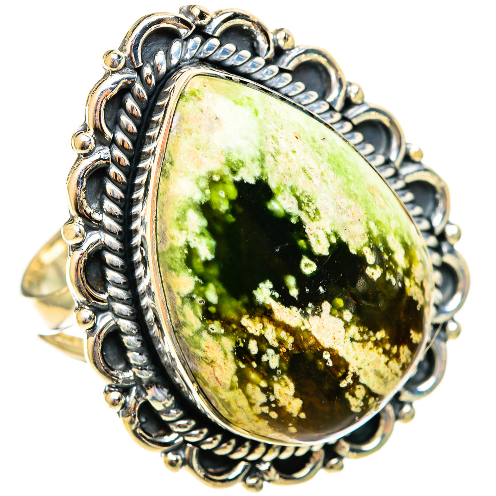 Australian Green Opal Rings handcrafted by Anasilvercos - RING122130 - Photo 2