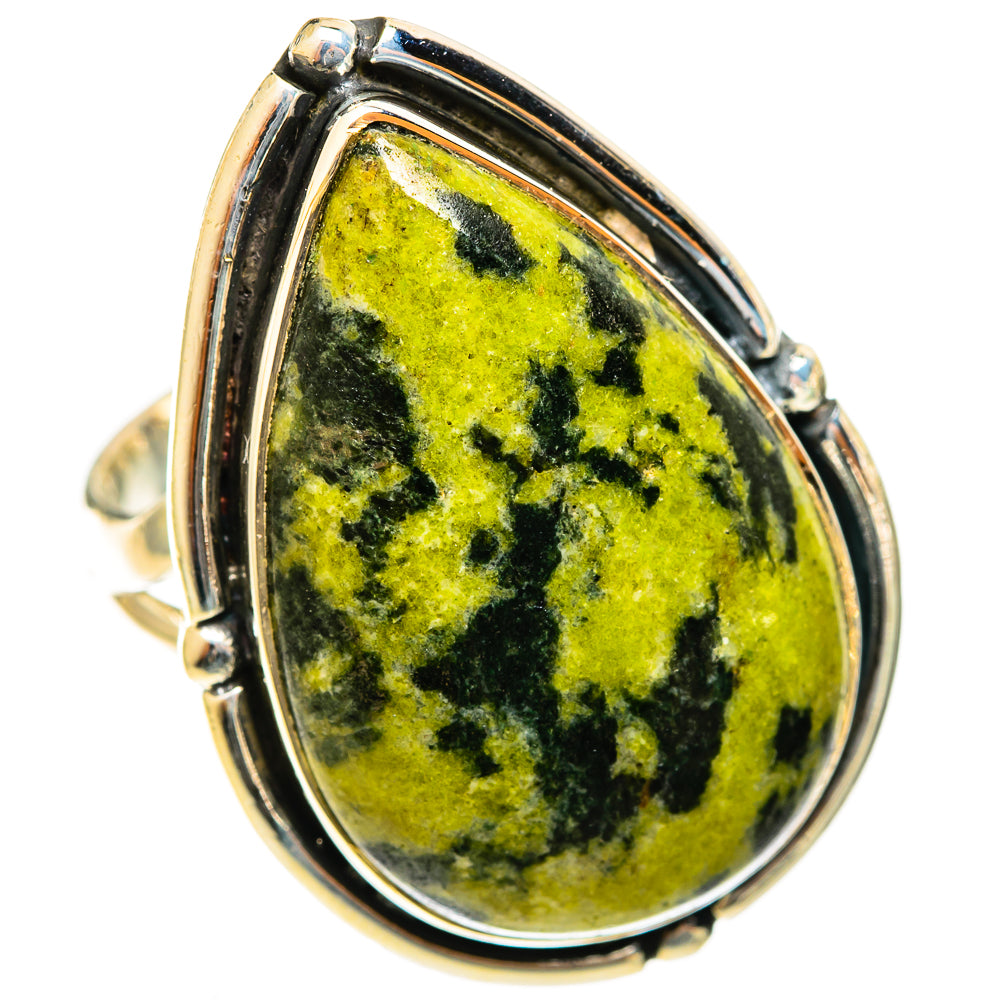 Serpentine Stone Rings handcrafted by Anasilvercos - RING122135 - Photo 2