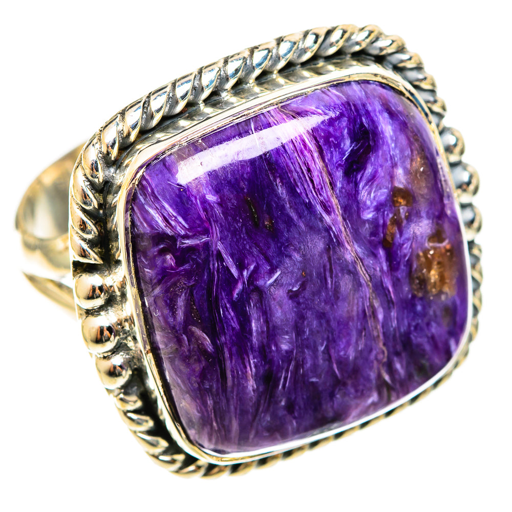 Charoite Rings handcrafted by Anasilvercos - RING122143 - Photo 2