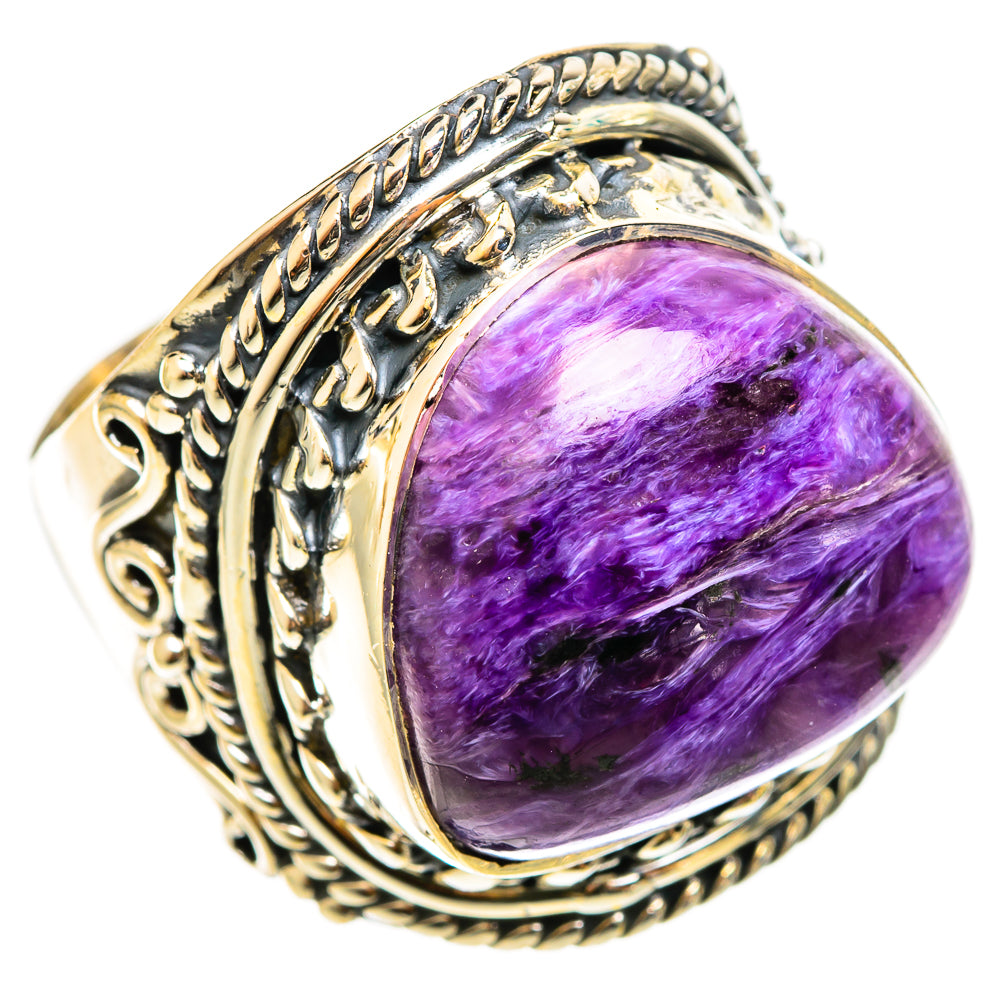 Charoite Rings handcrafted by Anasilvercos - RING122145 - Photo 2