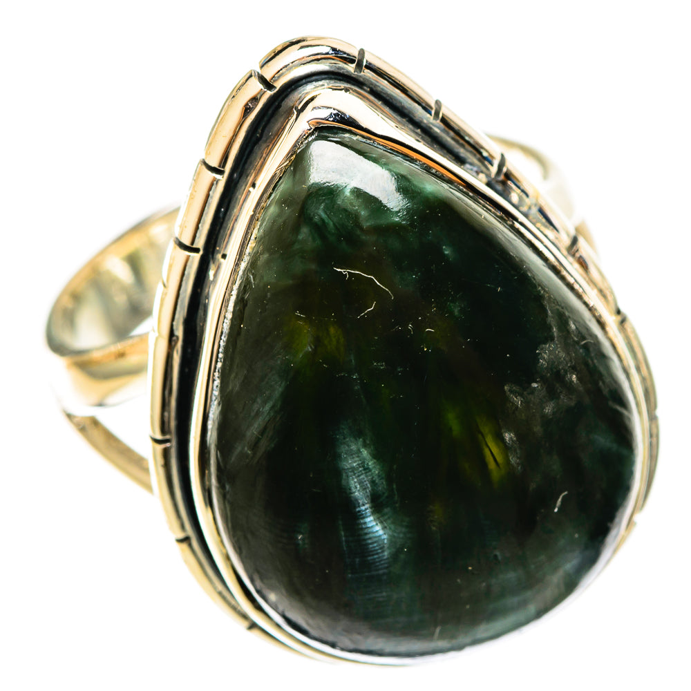 Seraphinite Rings handcrafted by Anasilvercos - RING122169 - Photo 2