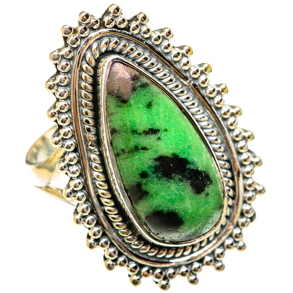Ruby Zoisite Rings handcrafted by Anasilvercos - RING122174 - Photo 2