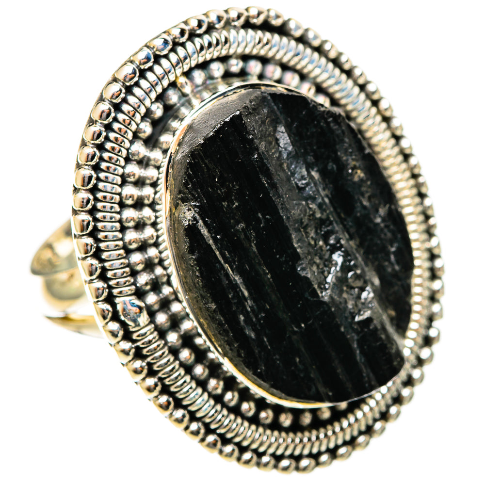 Black Tourmaline Rings handcrafted by Anasilvercos - RING122190 - Photo 2