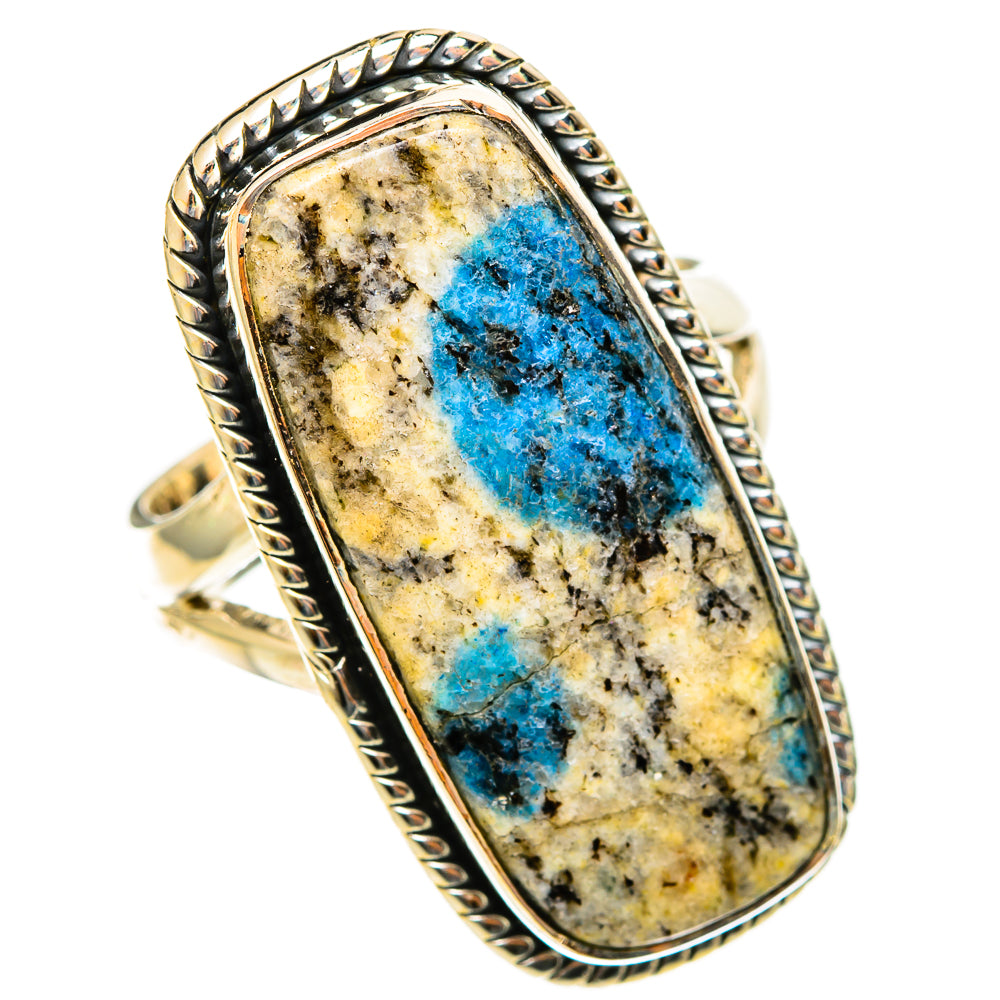 K2 Blue Azurite Rings handcrafted by Anasilvercos - RING122197 - Photo 2