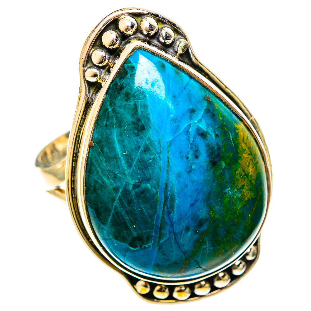 Chrysocolla Rings handcrafted by Anasilvercos - RING122201 - Photo 2