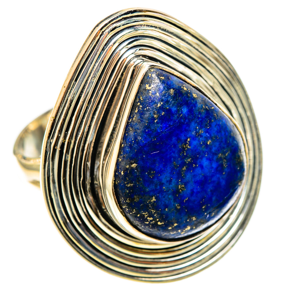 Lapis Lazuli Rings handcrafted by Anasilvercos - RING122203 - Photo 2