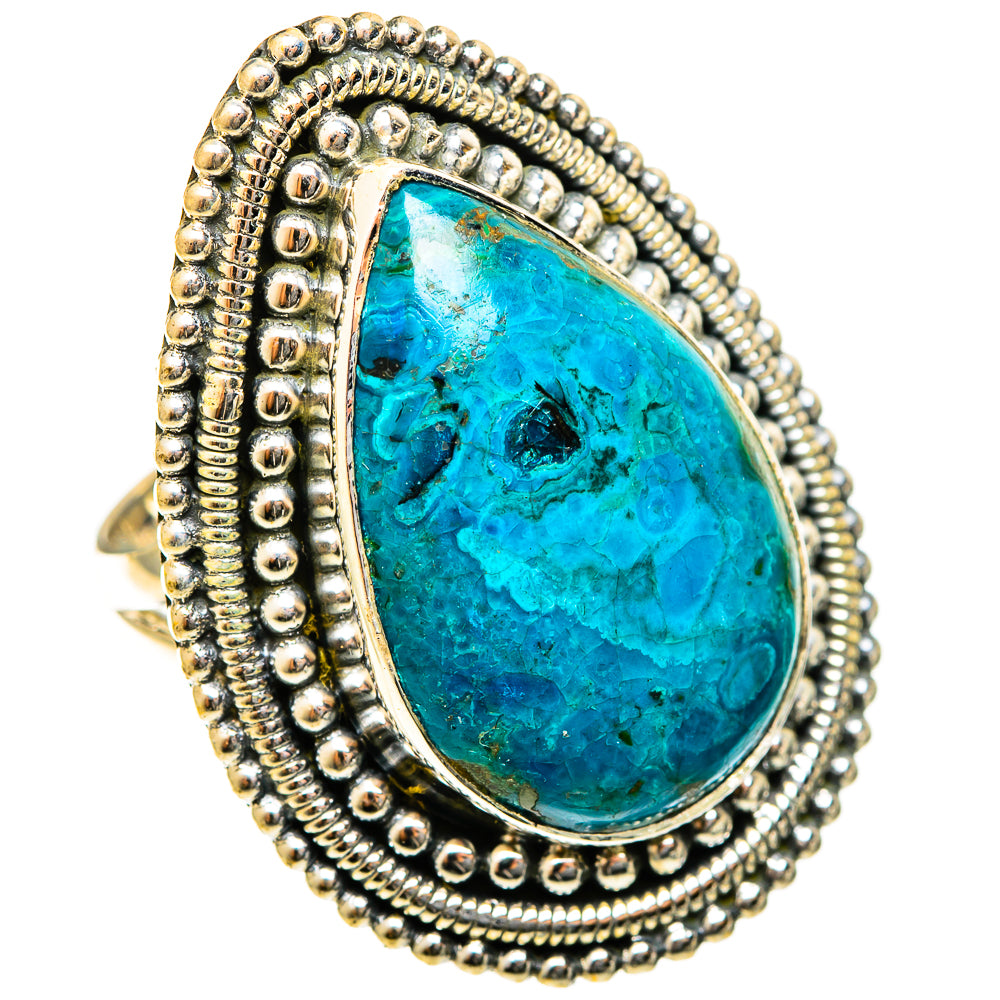Chrysocolla Rings handcrafted by Anasilvercos - RING122205 - Photo 2