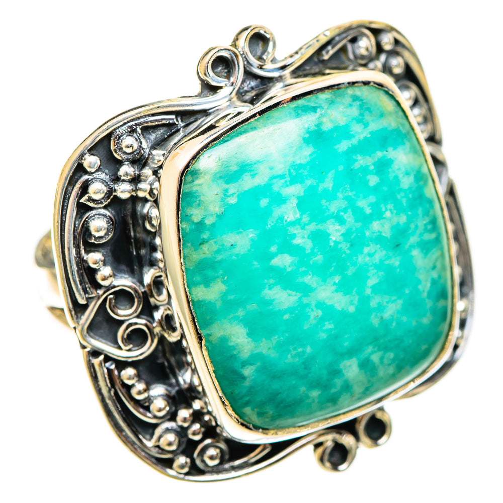 Amazonite Rings handcrafted by Anasilvercos - RING122213 - Photo 2