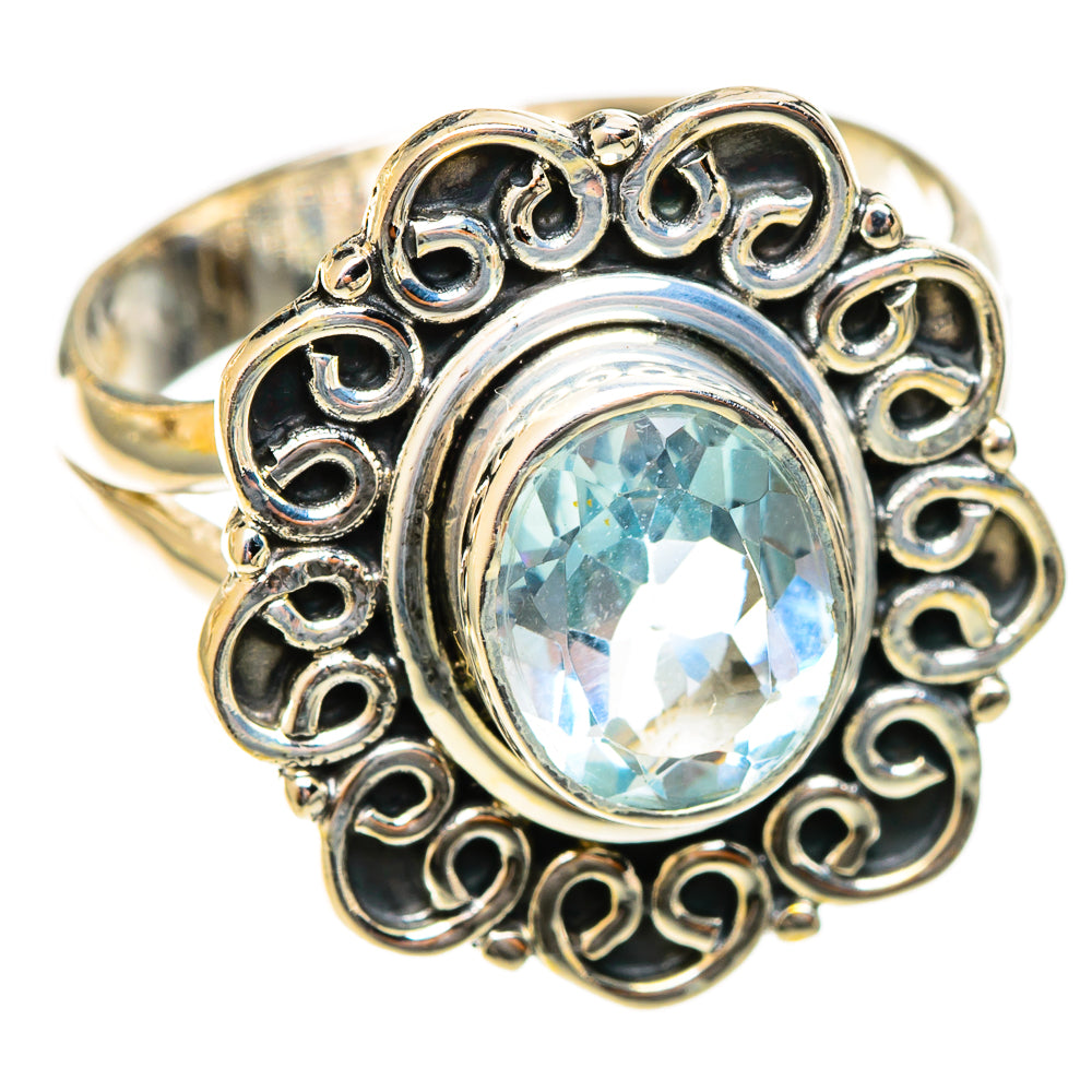 Blue Topaz Rings handcrafted by Anasilvercos - RING122239 - Photo 2