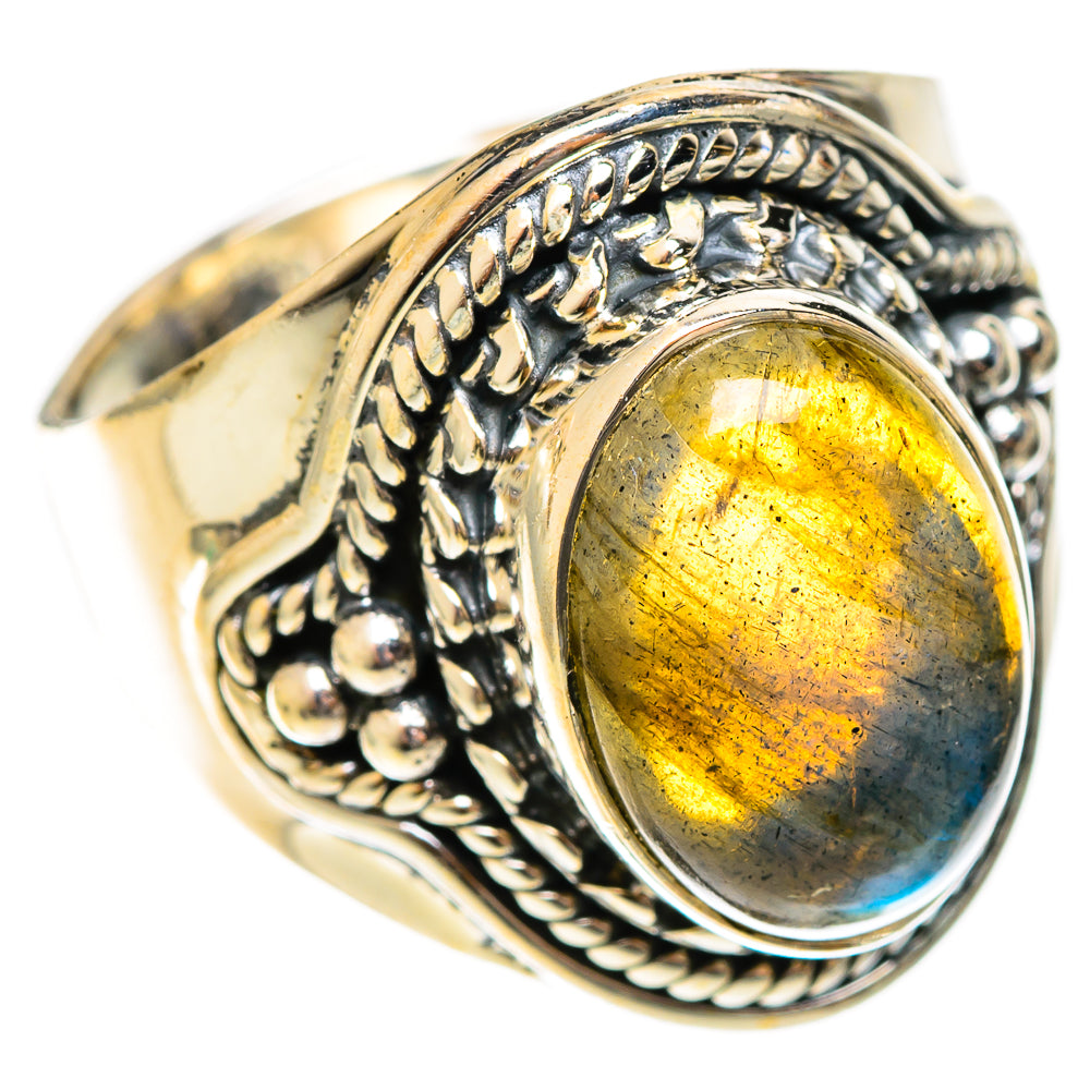 Labradorite Rings handcrafted by Anasilvercos - RING122241 - Photo 2