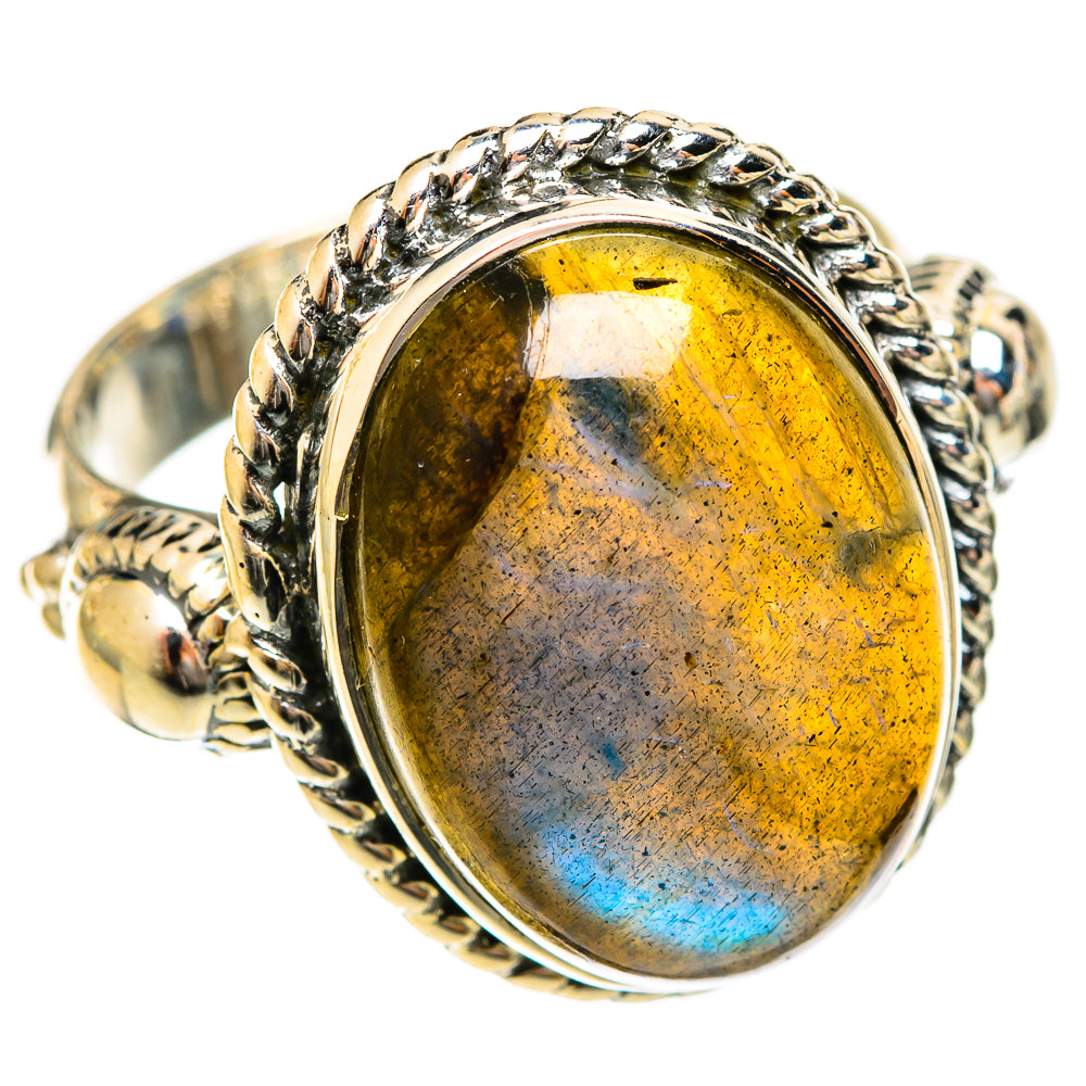 Labradorite Rings handcrafted by Anasilvercos - RING122284 - Photo 2