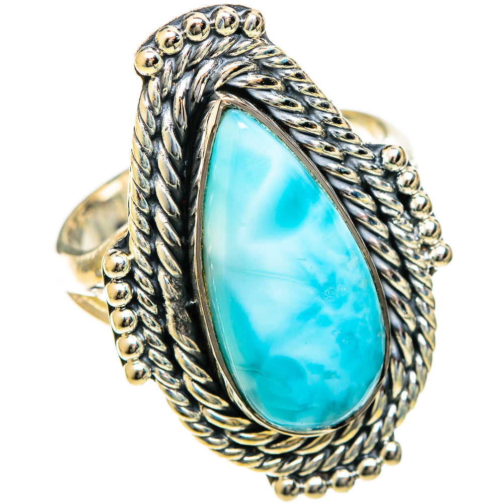 Larimar Rings handcrafted by Anasilvercos - RING122303 - Photo 2