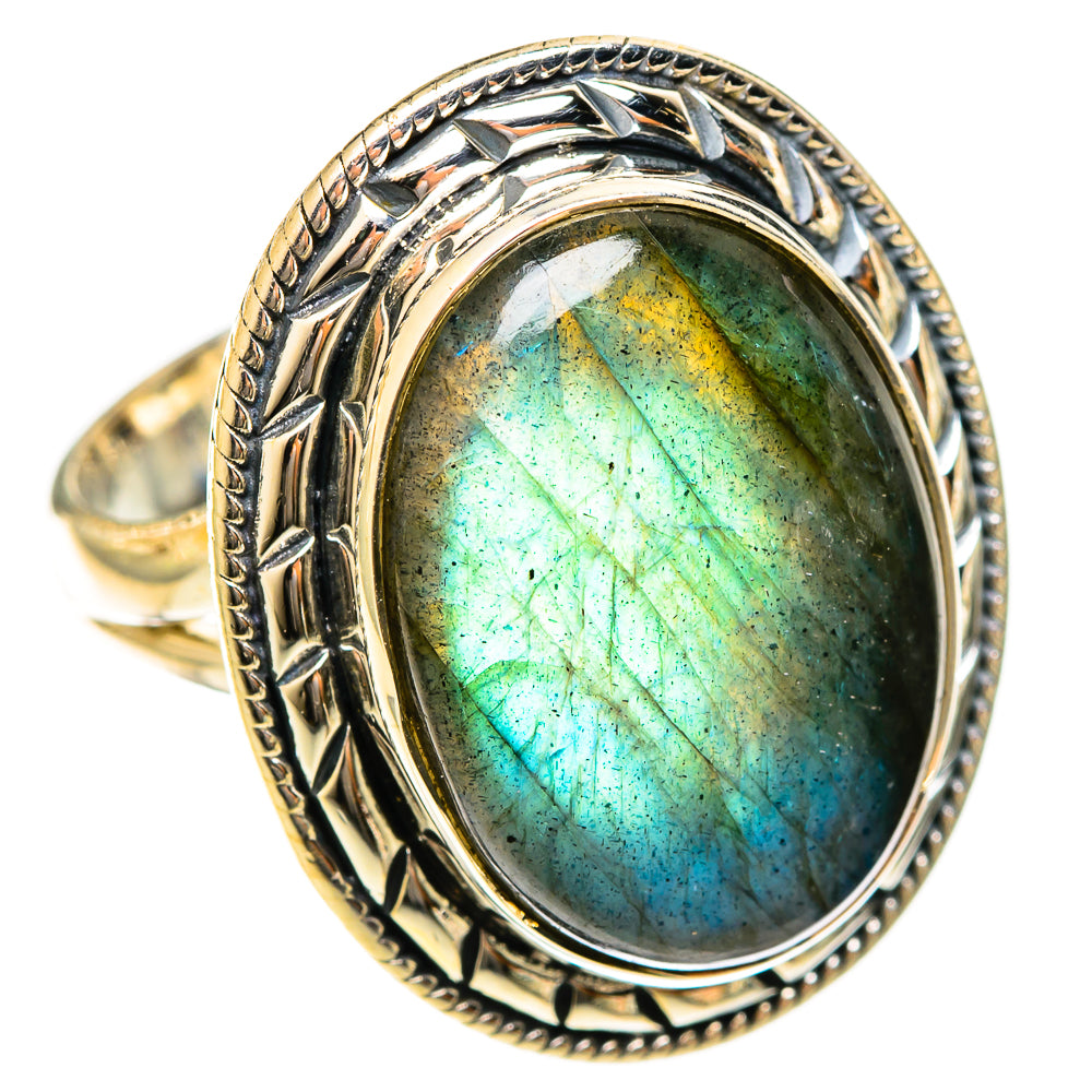 Labradorite Rings handcrafted by Anasilvercos - RING122326 - Photo 2