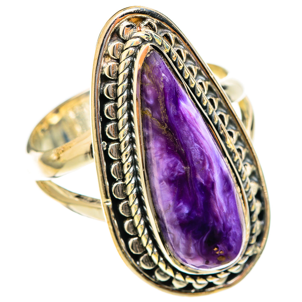 Charoite Rings handcrafted by Anasilvercos - RING122332 - Photo 2