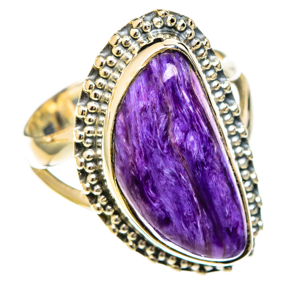 Charoite Rings handcrafted by Anasilvercos - RING122333 - Photo 2